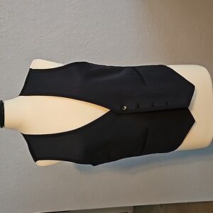Blue & black 4 button vest